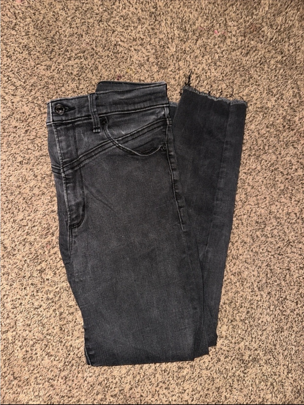 Abercrombie & Fitch Washed Black Skinny Jeans